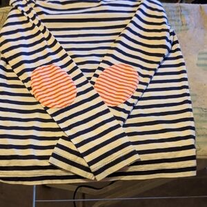 Crewcuts Long Sleeve Tee with Navy and White Stripes